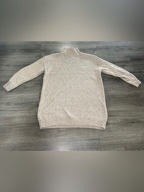 SHEIN Women's Mock Neck Long Sweater in Light Beige - Size L
